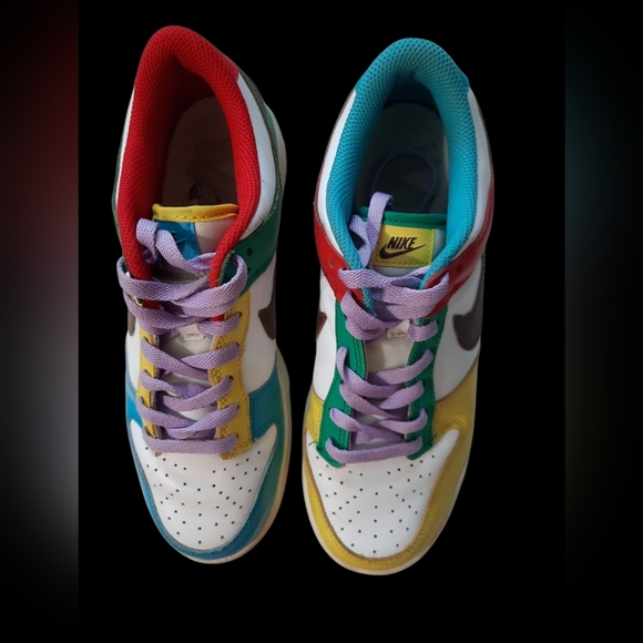 Nike Dunk Colorful Low-Top Sneakers Size 7 Youth - Picture 12 of 14